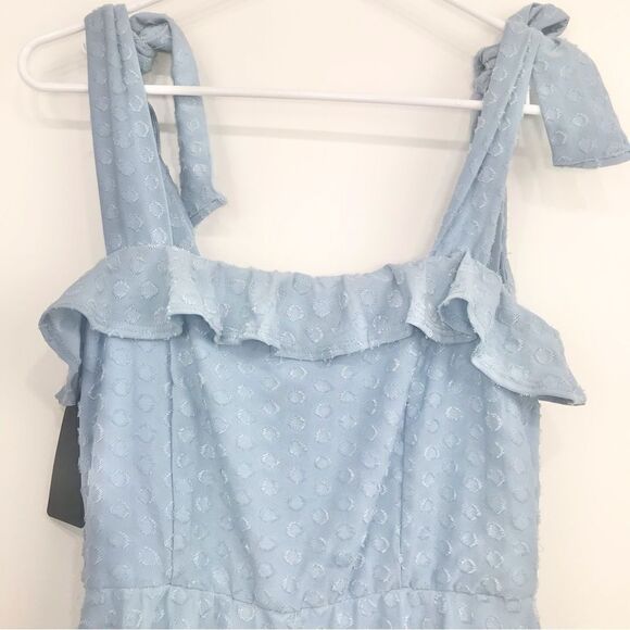 White Birch Pastel Blue You Can Count In It Mini Dress- NEW - Picture 5 of 12